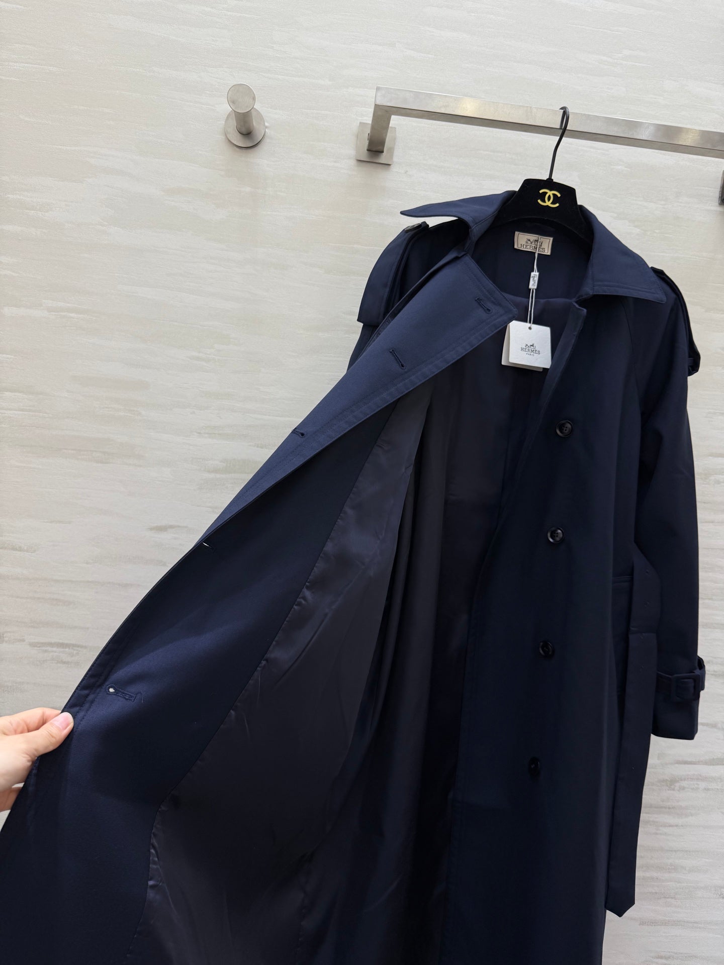 HERMES 25S LONG COAT 387