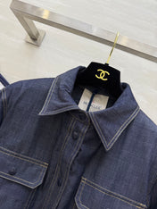 MONCLER 25S DENIM DOWN JACKET 344