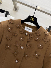 CHANEL 26S WOOL JACKET AND SKIRT SET 869