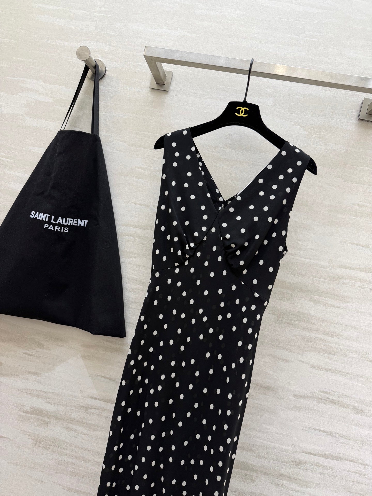 YSL 26S V-NECK MAXI DRESS 275