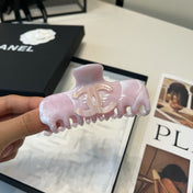 CHANEL 26S CLAW HAIR CLIP IN PINK ACRYLIC 503112