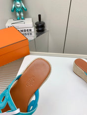 ITHEA 85 MM ESPADRILLE IN BRONZE BROWN AND CERULEAN BLUE SUEDE