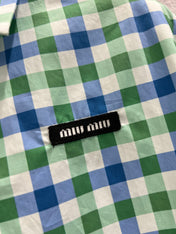 MIUMIU PLAID SHIRT 268890