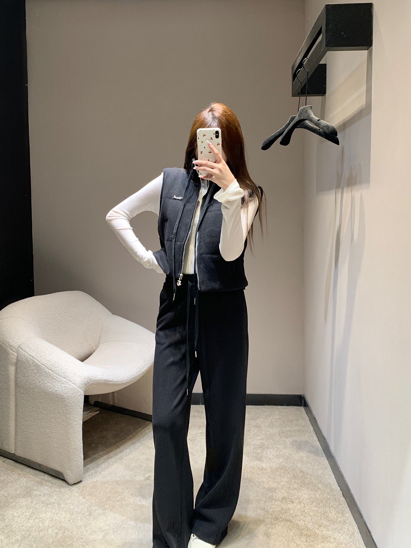 CHANEL 25S KNIT BLAZER AND DRAWSTRING PANTS SET 387