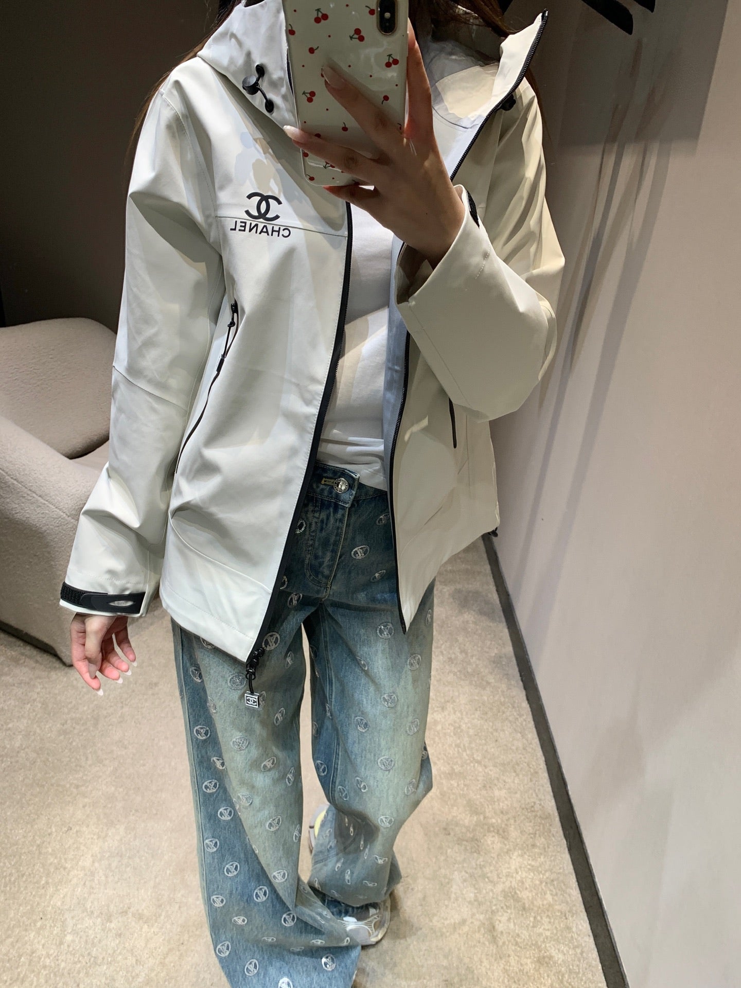 CHANEL 25S HOODED SPORTS JACKET 449