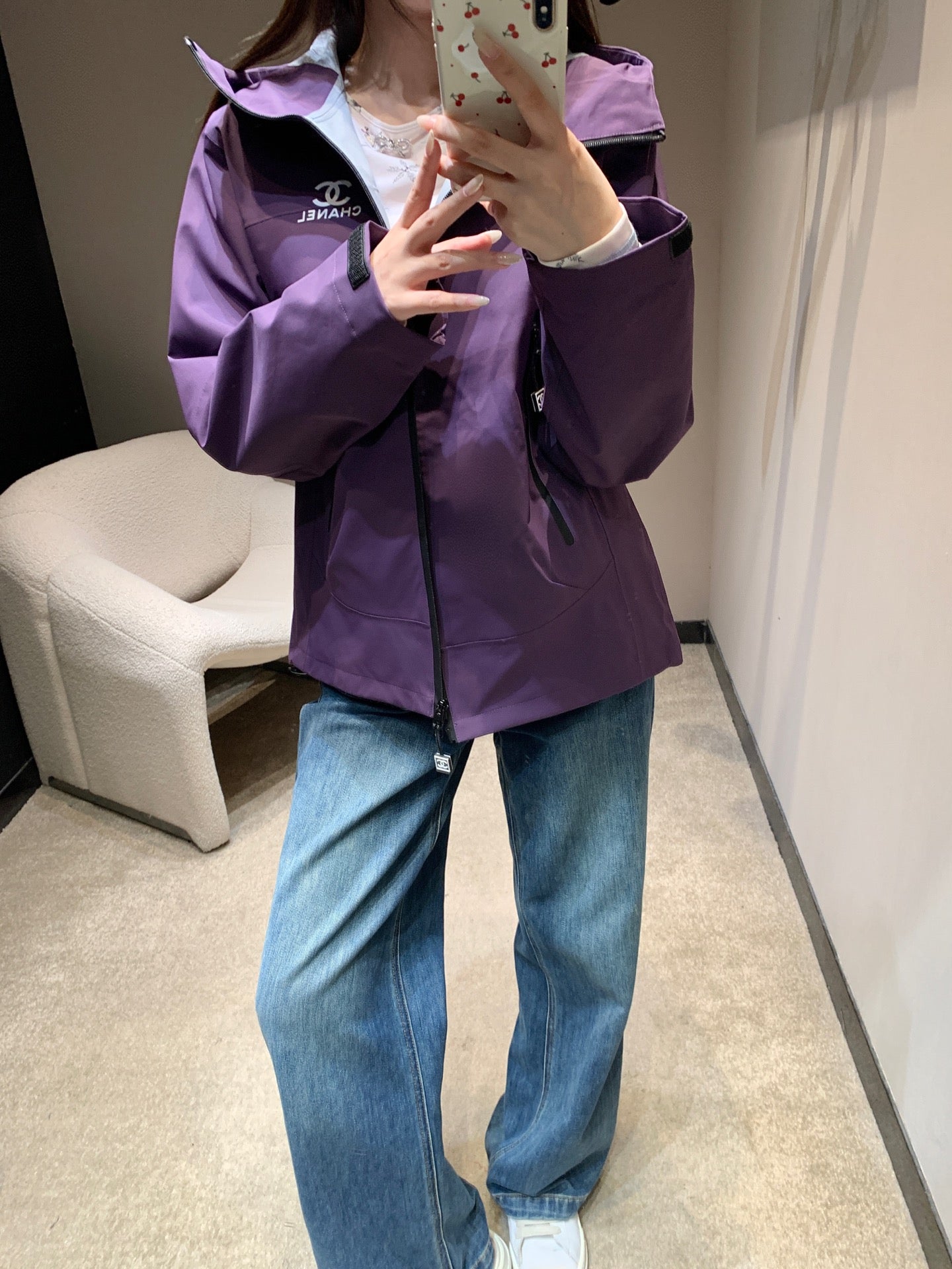 CHANEL 25S HOODED SPORTS JACKET 446