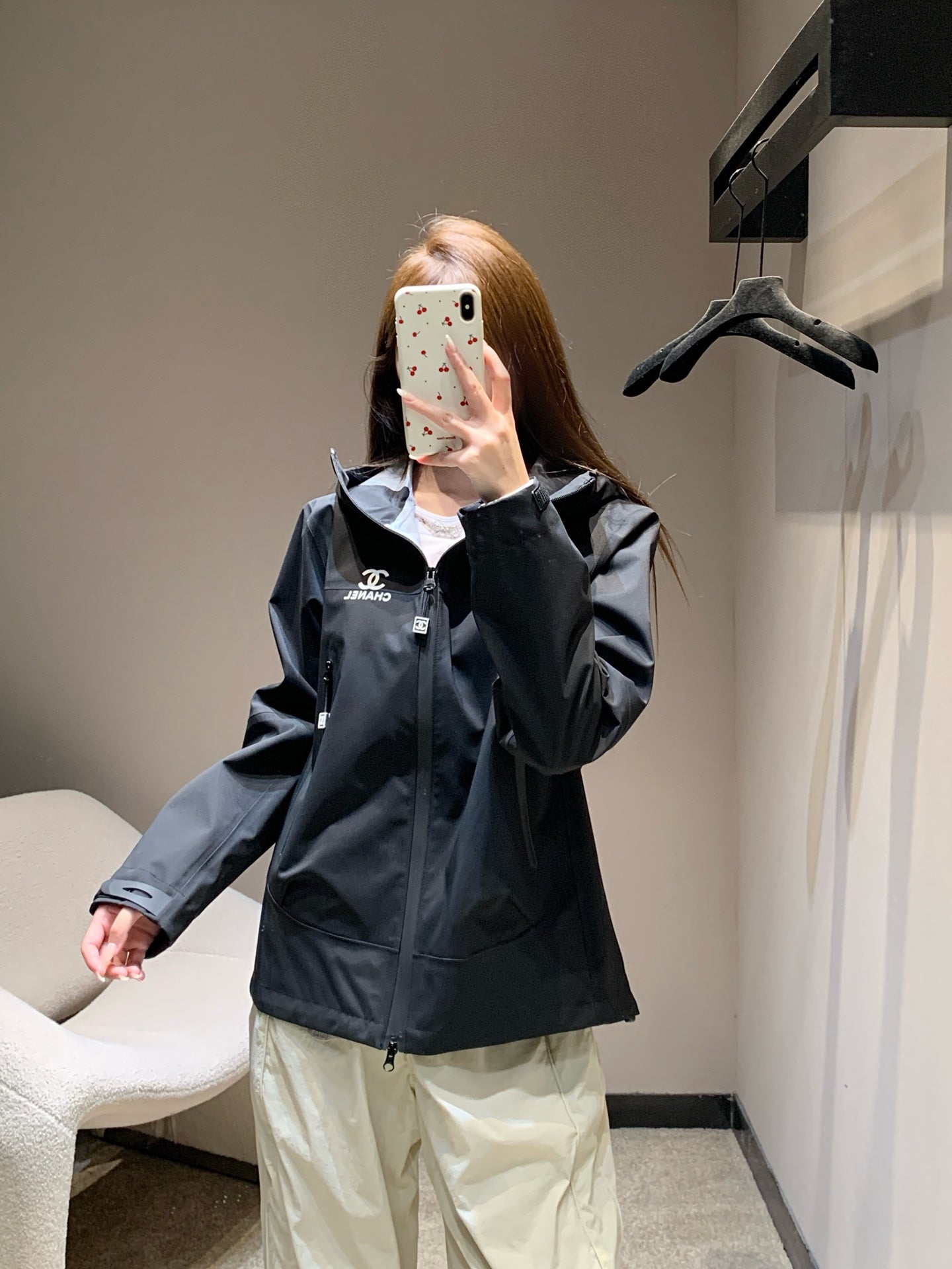 CHANEL 25S HOODED SPORTS JACKET 448