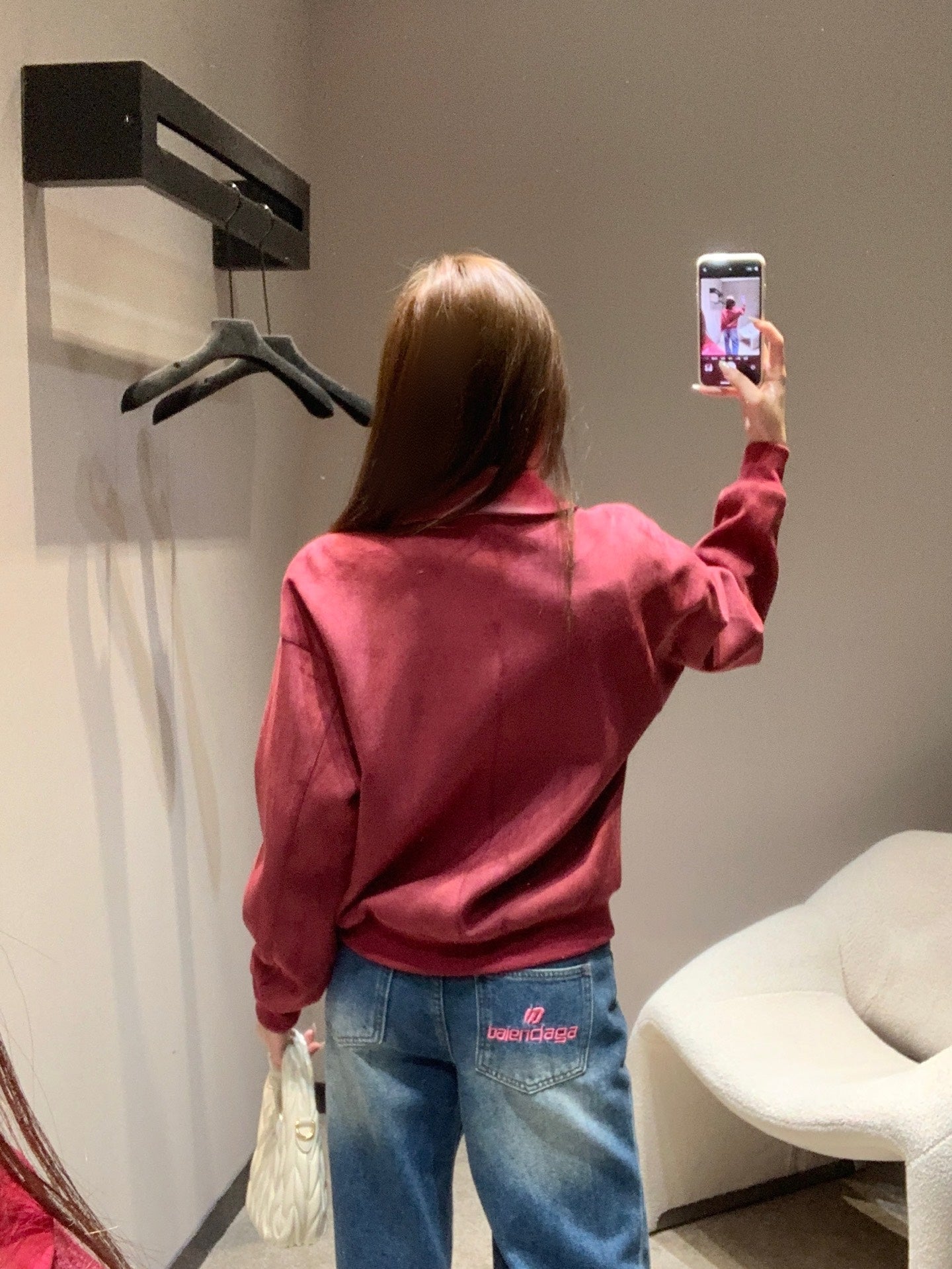 HERMES 25S SUEDE JACKET 385