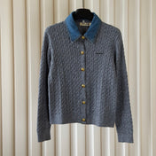 MIUMIU 26S COLLAR KNIT CARDIGAN 1573