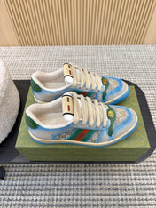 GUCCI 26S SNEAKERS IN BLUE GRADIENT CANVAS