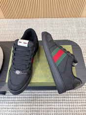 GUCCI 26S SNEAKERS IN BLACK GG CANVAS