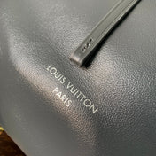 CARRYALL DARK 39 IN GREY LAMBSKIN BROWN MONOGRAM TAG