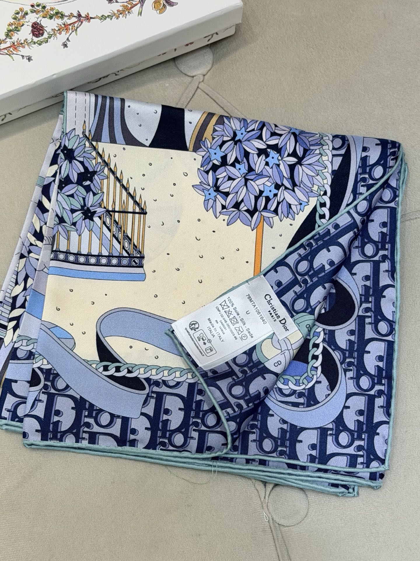 DIOR 26S SCARF 90CM IN SILK 311992