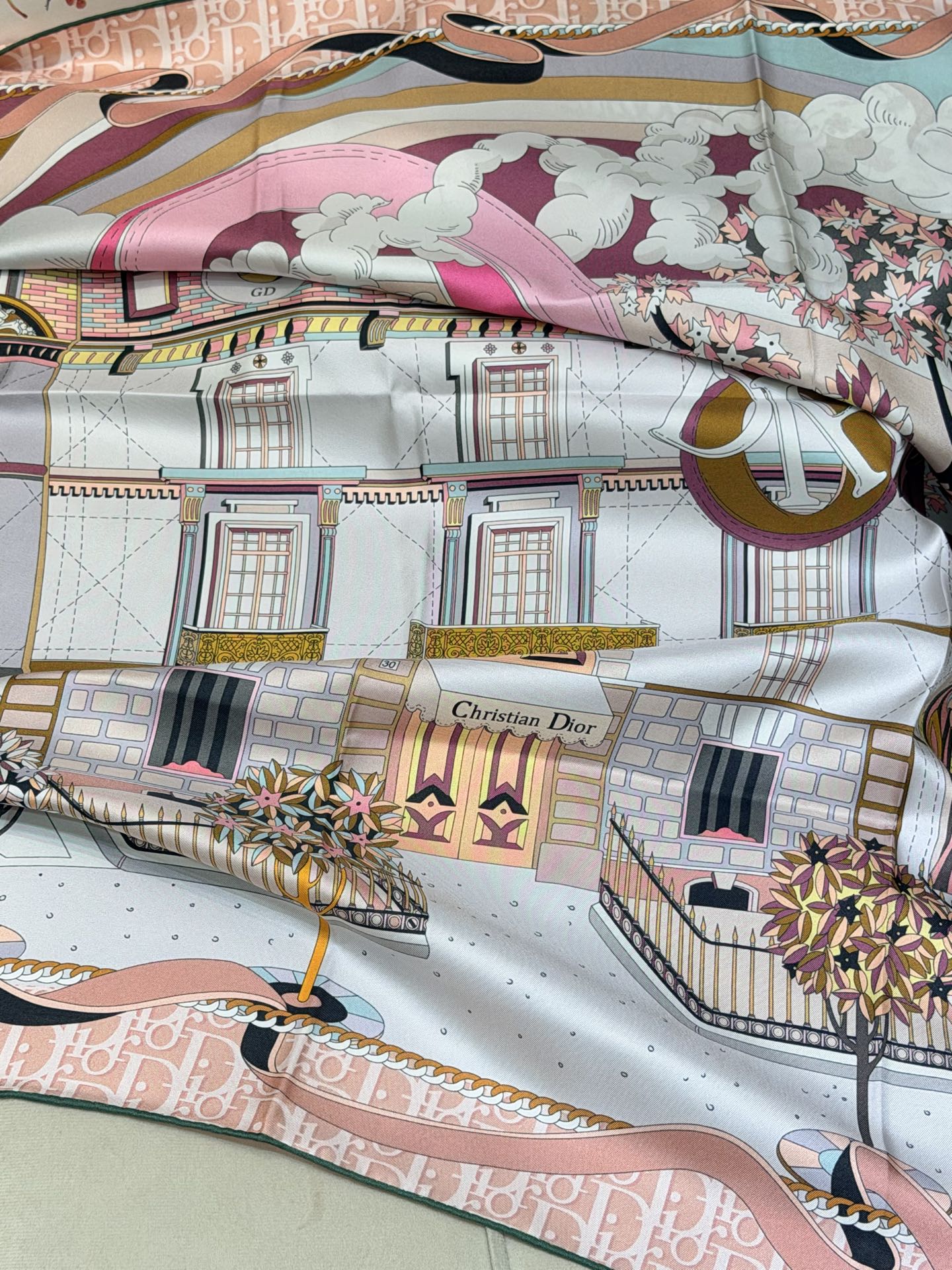 DIOR 26S SCARF 90CM IN SILK 311991