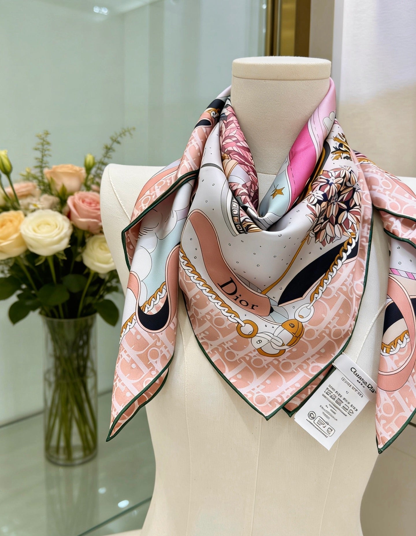 DIOR 26S SCARF 90CM IN SILK 311991