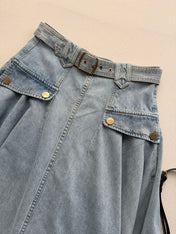 ZIMMERMANN 26S DENIM MIDI SKIRT STYLE 93