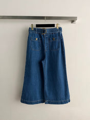 ZIMMERMANN 26S HIGH-WAIST WIDE-LEG JEANS STYLE 70