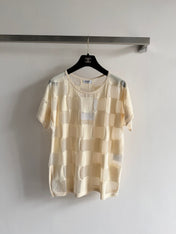 CHANEL 26S PLAID SHORT-SLEEVE SHIRT STYLE 1161