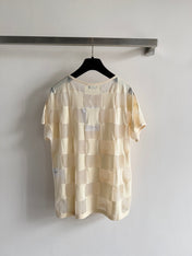 CHANEL 26S PLAID SHORT-SLEEVE SHIRT STYLE 1161