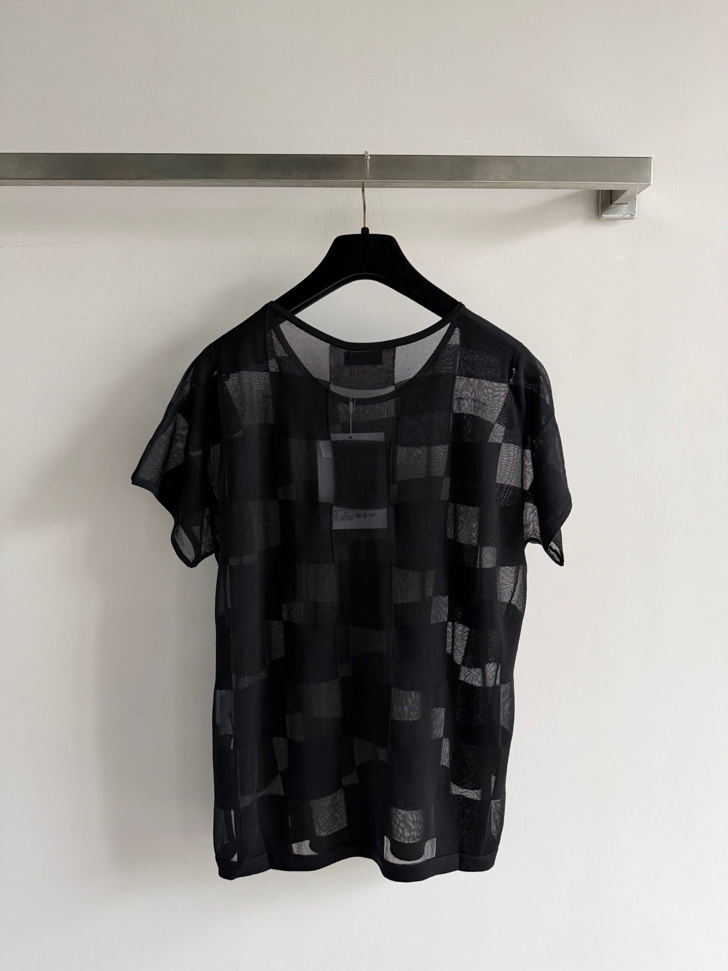 CHANEL 26S PLAID SHORT-SLEEVE SHIRT STYLE 1160