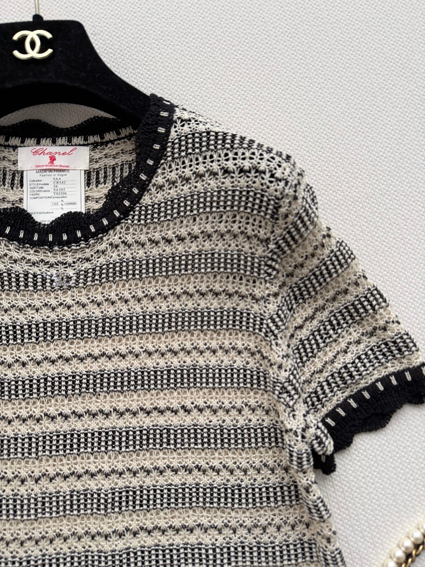 CHANEL 26S SHORT-SLEEVE KNIT TOP STYLE 1154