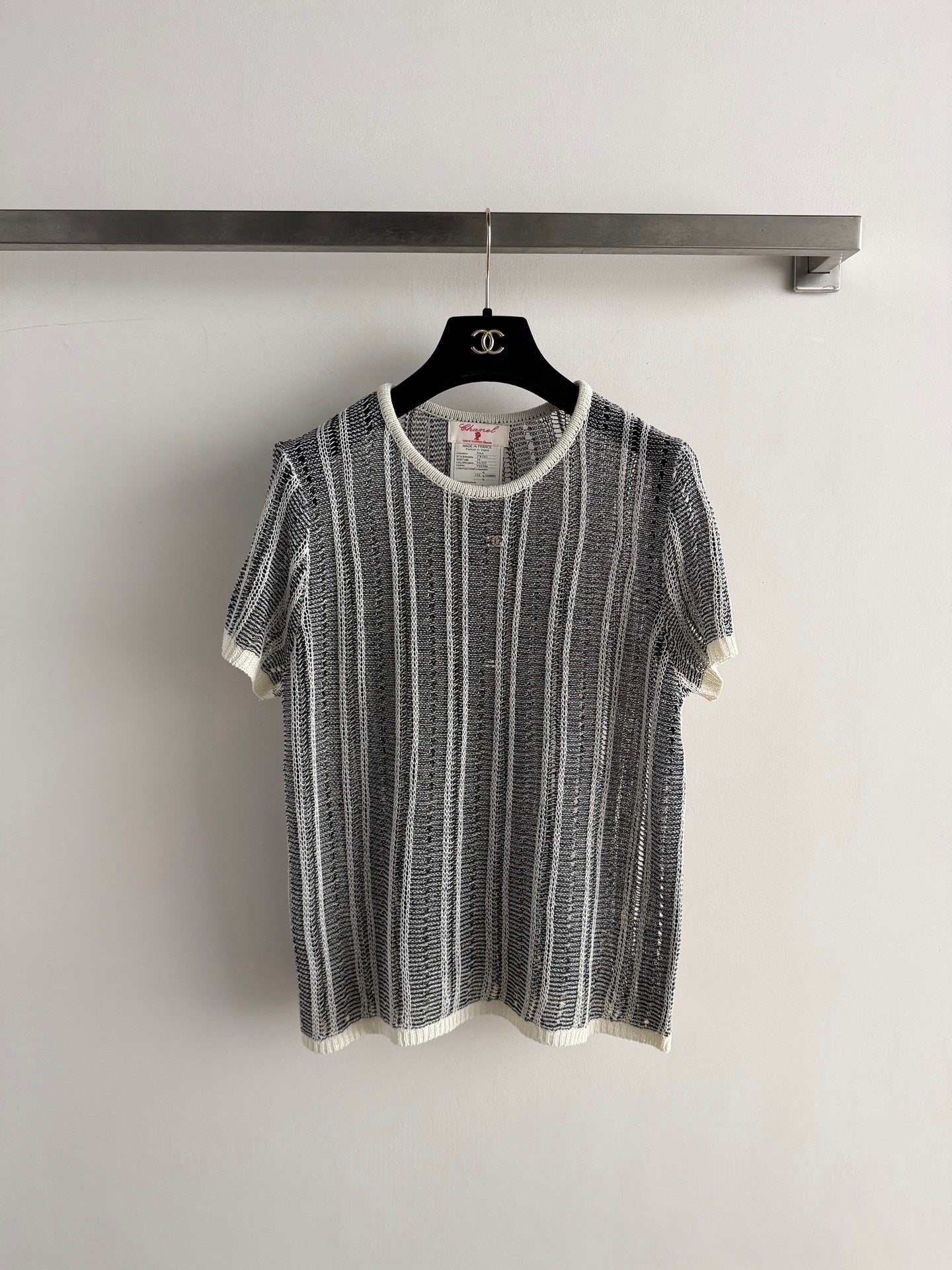 CHANEL 26S SHORT-SLEEVE KNIT TOP STYLE 1153