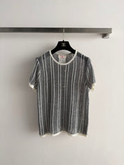 CHANEL 26S SHORT-SLEEVE KNIT TOP STYLE 1153