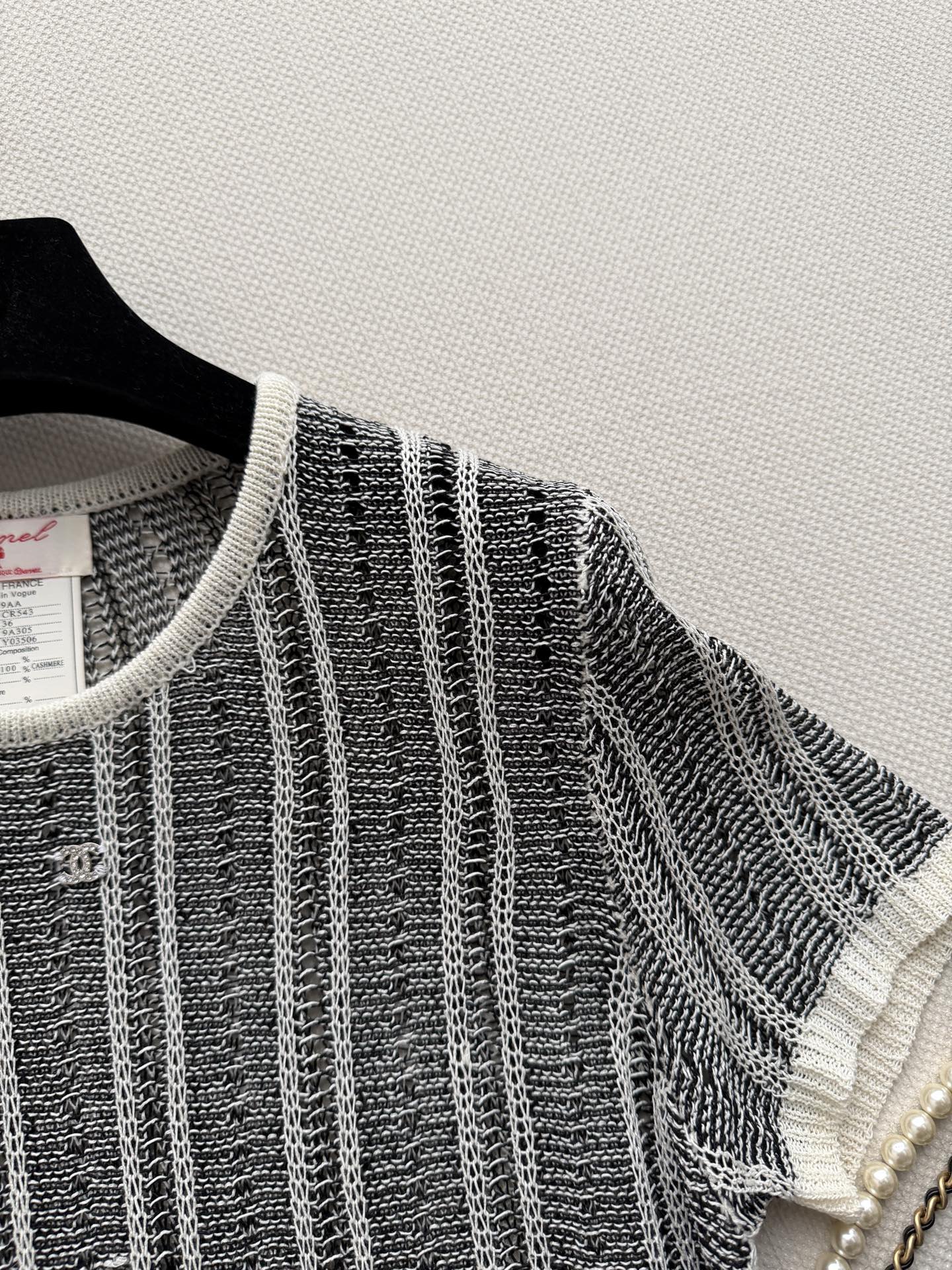 CHANEL 26S SHORT-SLEEVE KNIT TOP STYLE 1153