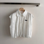 MIUMIU 26S SLEEVELESS POLO TOP 1228