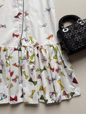 DIOR 26S SLEEVELESS PRINTED COTTON DRESS 1356