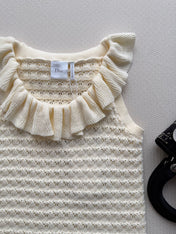 DIOR 26S PLEATED KNITTED VEST 1309