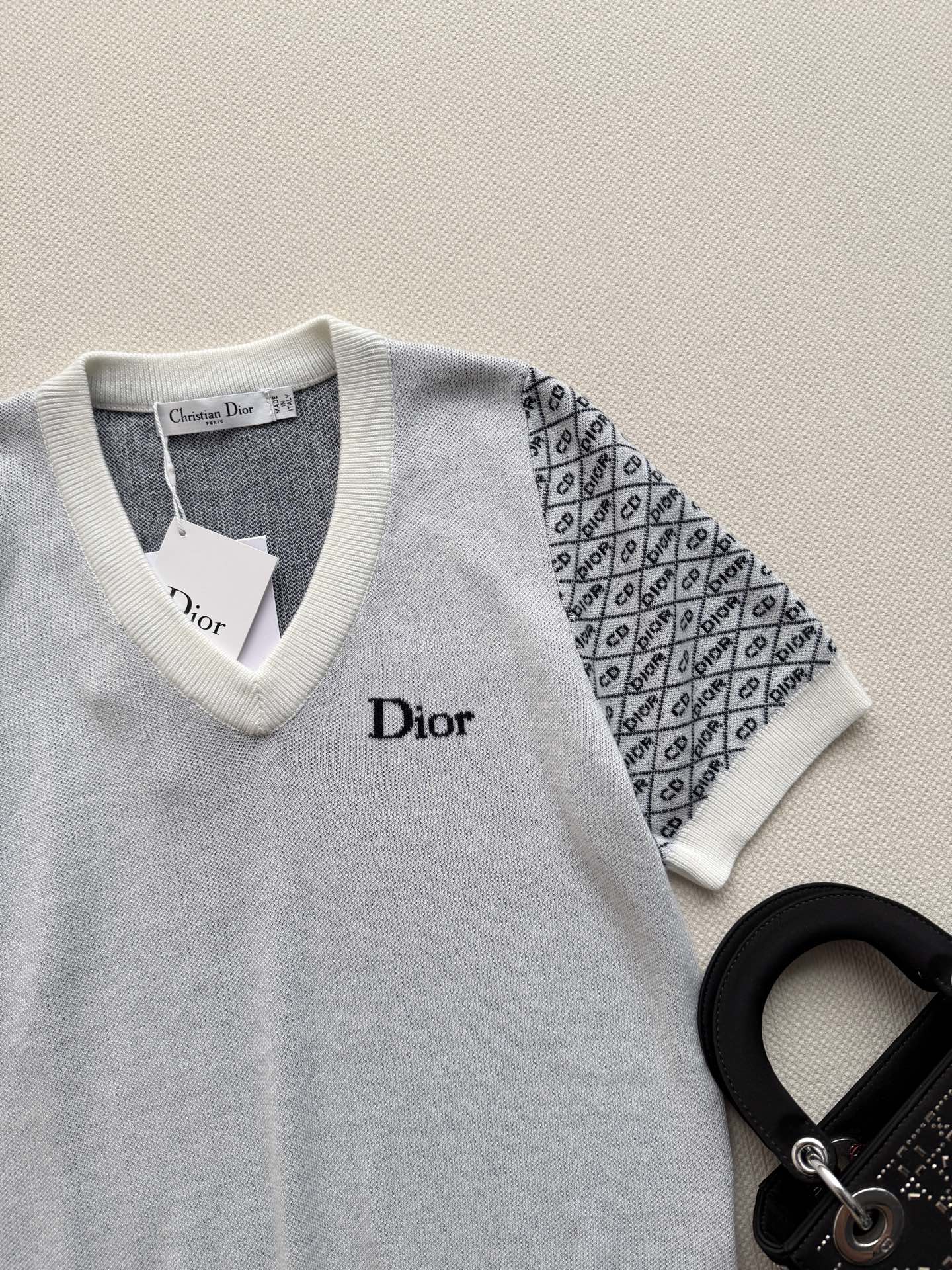DIOR 26S SHORT-SLEEVE KNIT TOP 1308