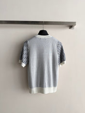 DIOR 26S SHORT-SLEEVE KNIT TOP 1308