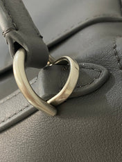 RODEO MINI BAG 22 IN GREY SMOOTH CALFSKIN SILVER HARDWARE