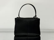 RODEO SMALL BAG 29 IN BLACK SMOOTH CALFSKIN SILVER HARDWARE