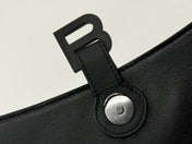 DOWNTOWN S CROSSBODY BAG 30 IN BLACK SOFT LAMBSKIN