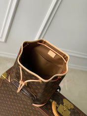 MONTSOURIS BACKPACK PM 30 IN BROWN MONOGRAM CANVAS