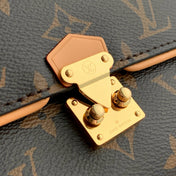 POCHETTE CAMILLE BAG 20 IN BROWN MONOGRAM COATED CANVAS