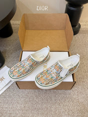 DIOR 26S WALK'N'DIOR SLIP-ON SNEAKERS IN MULTICOLOR DIOR OBLIQUE EMBROIDERED CANVAS STYLE 03