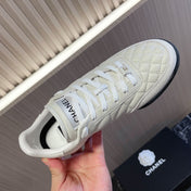 CHANEL 26S SNEAKER IN WHITE QUILTED CALFSKIN AND WHITE LOW TOP