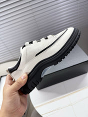CHANEL 25S SNEAKERS 35MM IN WHITE CALFSKIN