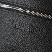 BOTTEGA VENETA 25S DIAGO 22 IN BLACK CALFSKIN SILVER HARDWARE
