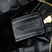 BOTTEGA VENETA KNOT CROSSBODY BAG 17 IN BLACK CALFSKIN