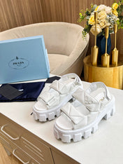 PRA MONOLITH NAPPA SANDALS WHITE LAMBSKIN