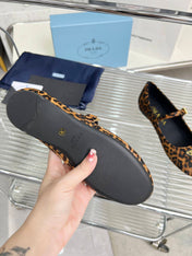 BALLET FLAT IN HONEY HORSEHAIR