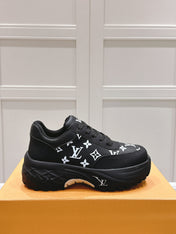 RUN AWAY SNEAKER IN BLACK MIX WHITE CALFSKIN