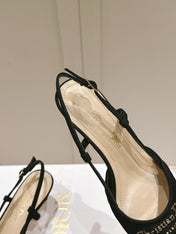 MY DD 25S SLINGBACK PUMP 50MM IN BLACK FABRIC