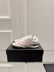 CASUAL SNEAKER IN WHITE AND PURPLE CALFSKIN