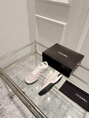 CASUAL SNEAKER IN WHITE AND PURPLE CALFSKIN