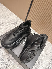 BALMAIN 26S SNEAKERS 60 MM IN BLACK CALFSKIN